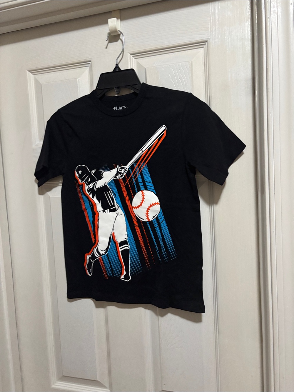 The Children's Place Black Baseball Graphic Tee
